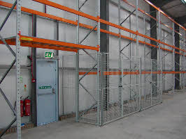 Fire door and security cage